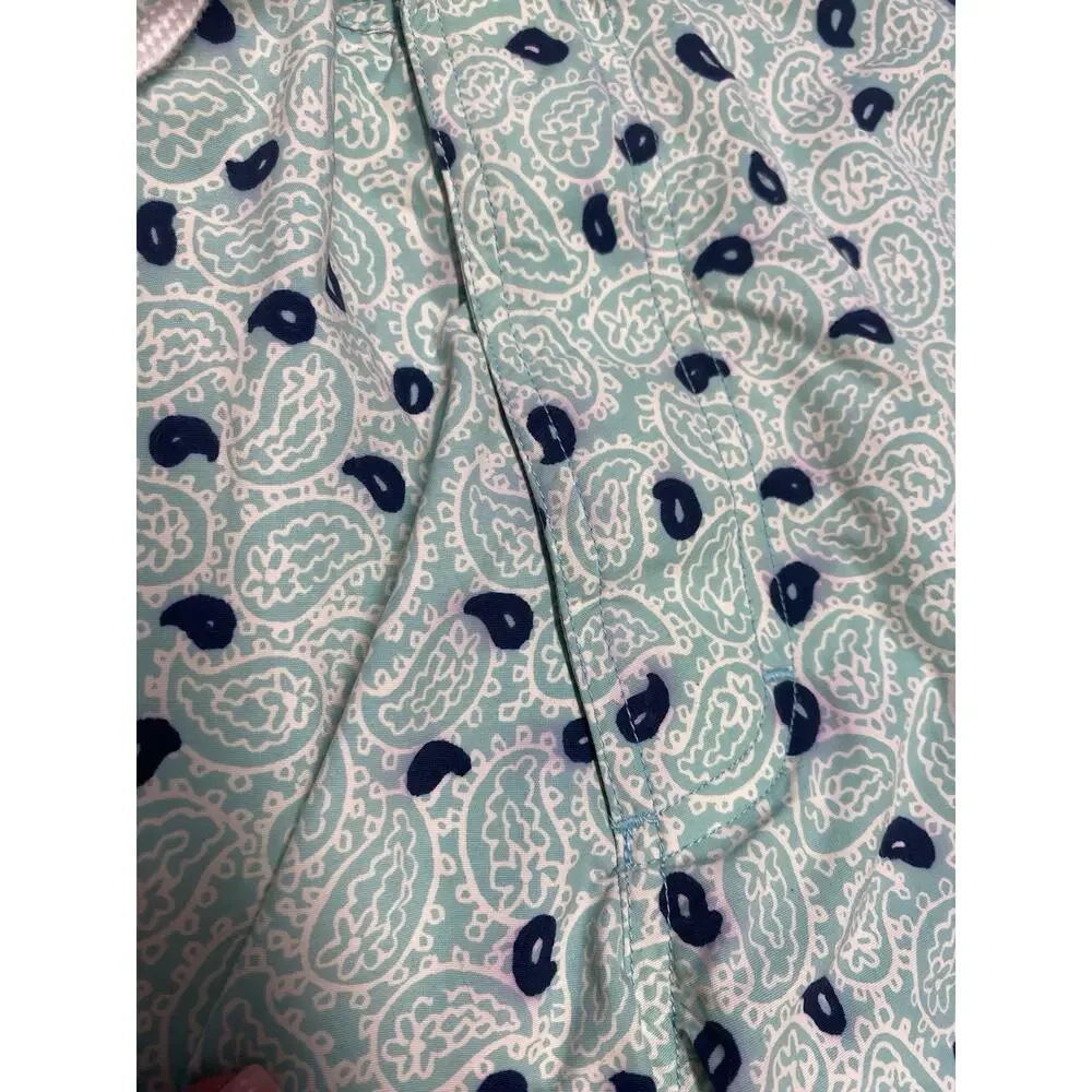 Bonobos Swim Trunks Mens 31 Blue Paisley Lined Drawstring Coastal Resort Wear